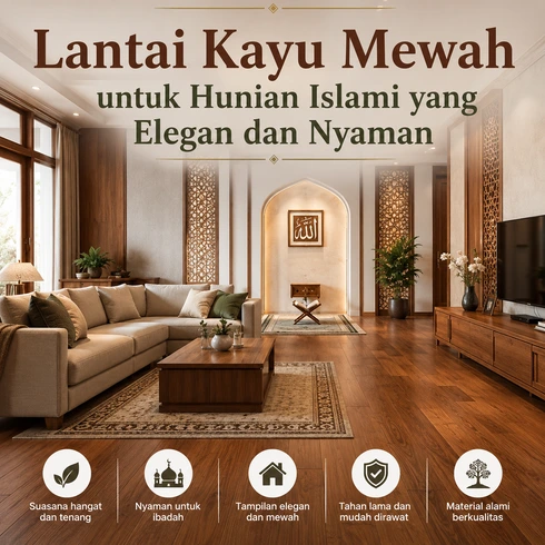 lantai kayu mewah
